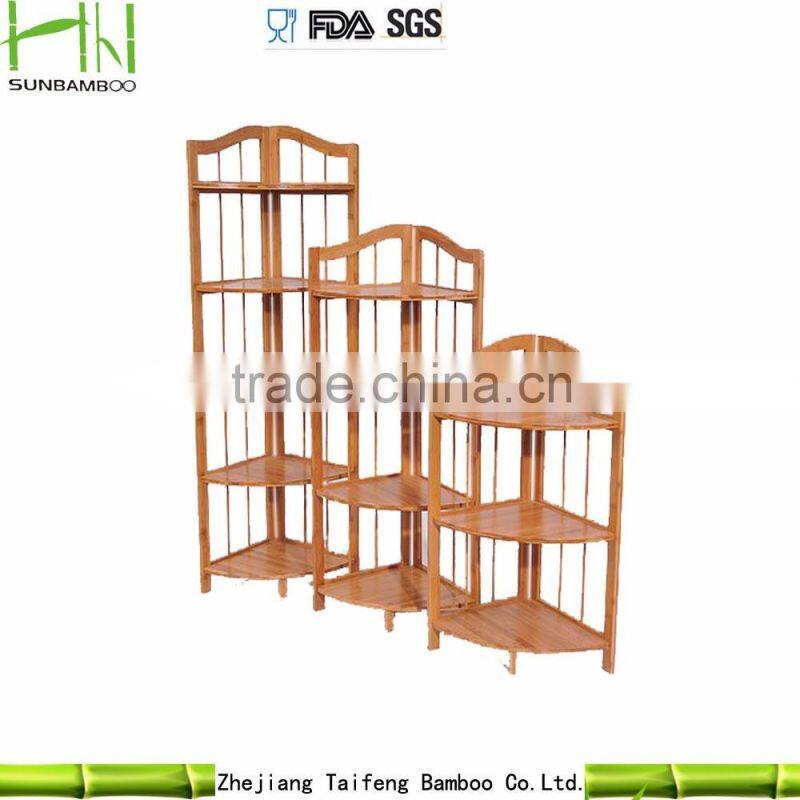 High quality Bamboo storage rack for office, kitchen and schoolroom