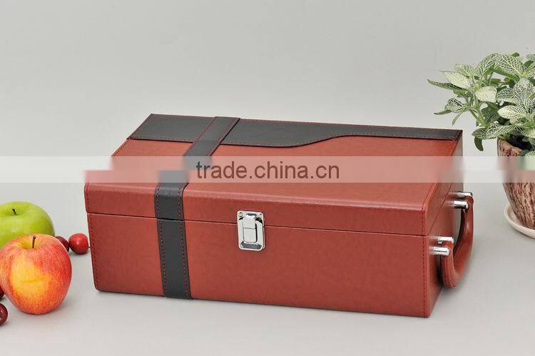 wooden wine carrier case
