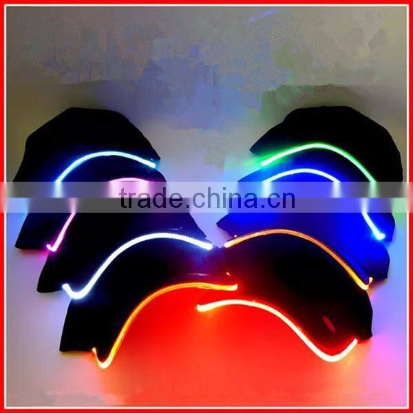 Baseball Customized Logo led light cap wholesale light caps