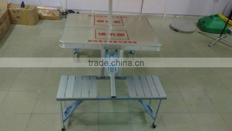 High quality aluminum foldable table for promotion picnic