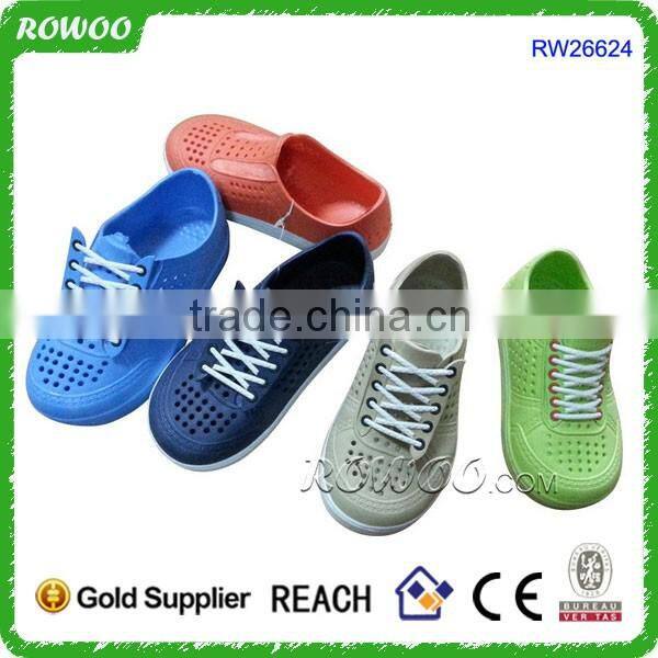 wholesale cheap breathable colorful flower decorated women eva clogs garden shoes