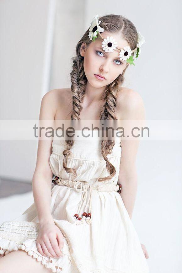 New fashion charming colorful flowers hairwrap Tokyo street style hairband