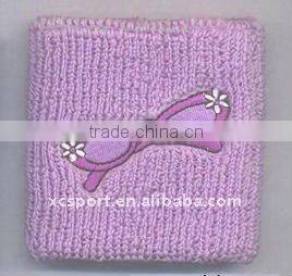 Knitted cotton sport wristband