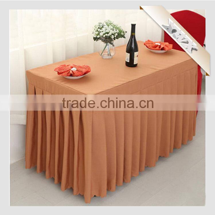2015 Cheap and Hot Sale 100%Polyester Banquet White Table Cloth