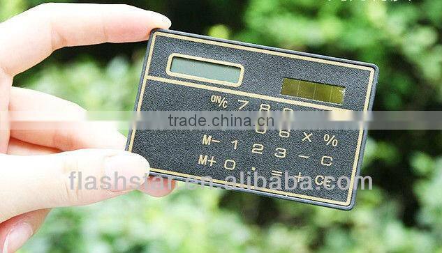 New Design Creative Mini Promotional Solar card Calculator