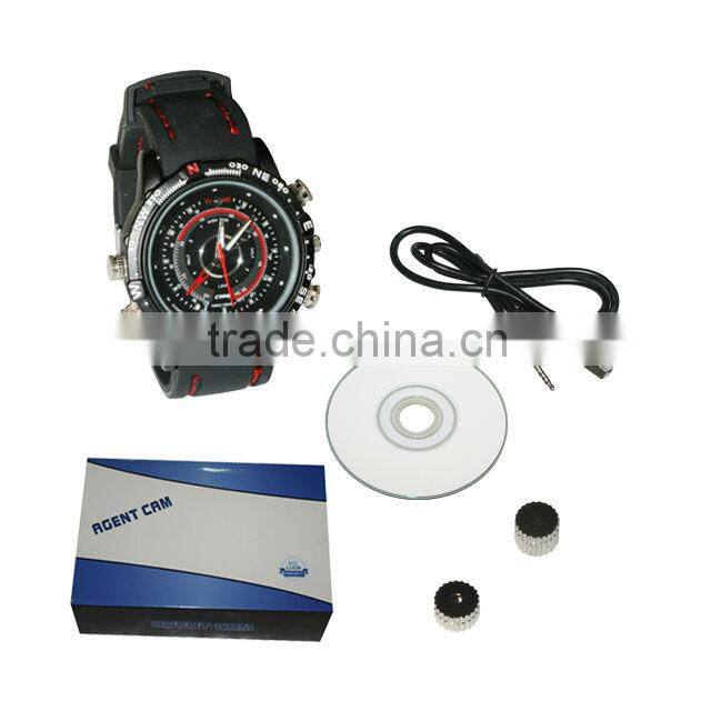 HD Fashionable Waterproof watch camera,hd video resolution 1280*960 hidden camera and watch