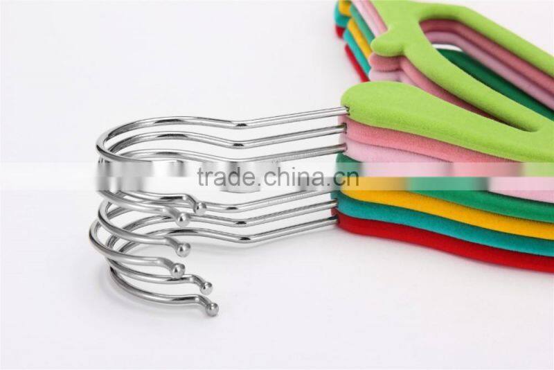 velvet flocked clothes hanger