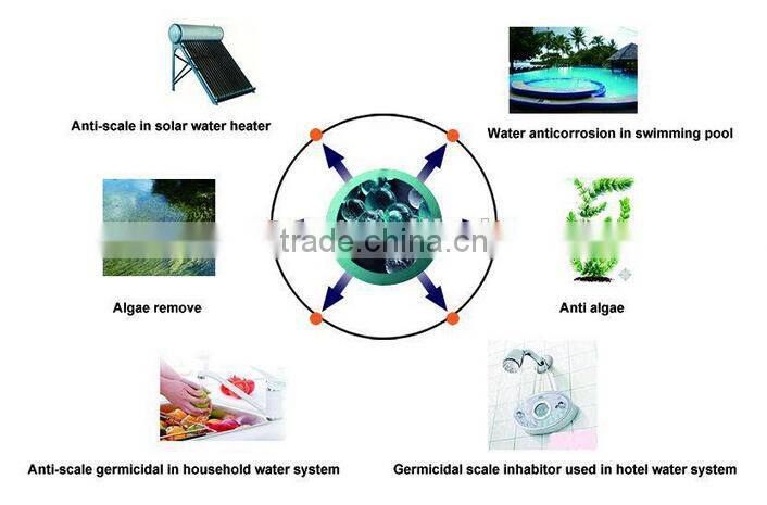 2015 hot sale Glassy Transparent polyphosphate balls