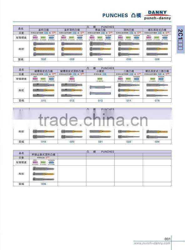 Metal Parts SKD11,SKH51,SKH40 varions Punches Mold Components