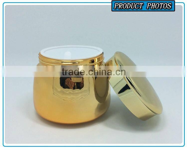 100ml gold plating glass cosmetics jar