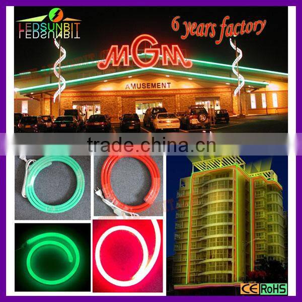 240v mono LED neon flex for outdoor decoration led neon flex 12v