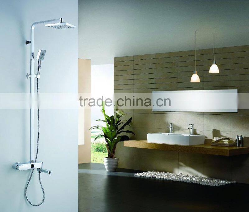 Fashion style chrome plated waterfall shower bath faucet