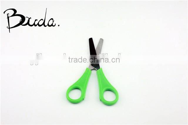 Stationery stainless steel with plastic handle student scissors BD-S1612