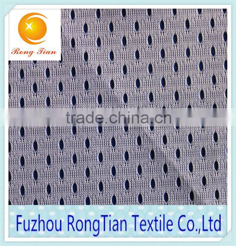 Polyester knit bullet patter hole mesh fabirc for chair cover