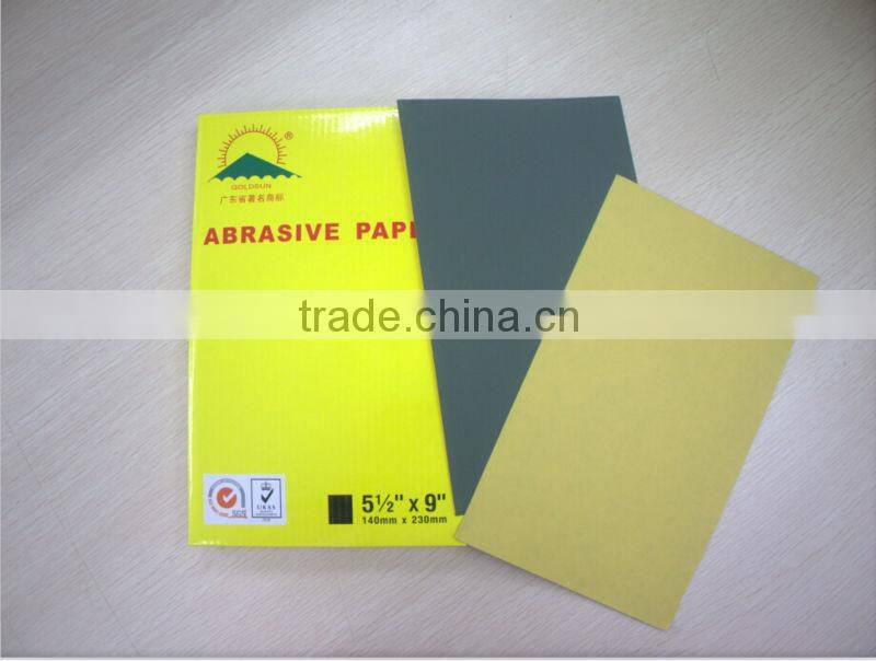 BC82 silicon carbide soft latex abrasive paper waterproof automative sandpaper