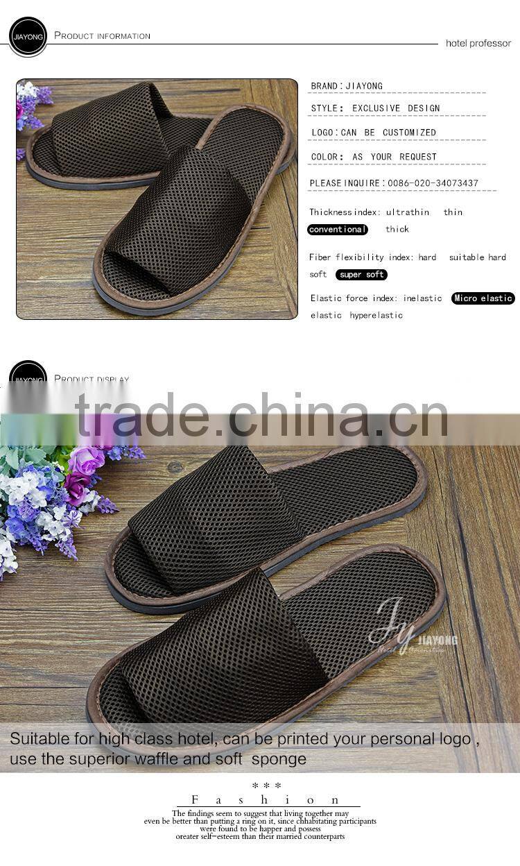 Personalized washable hotel slippers lady closed toe slippers