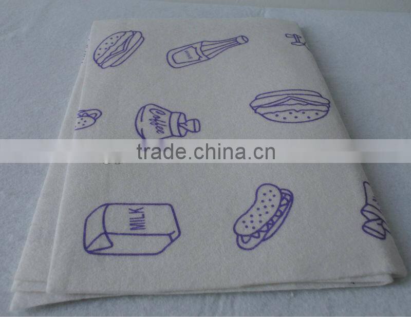 Super absorbent multi-purpose viscose & polyester nonwoven fabric printed kitchen wipes