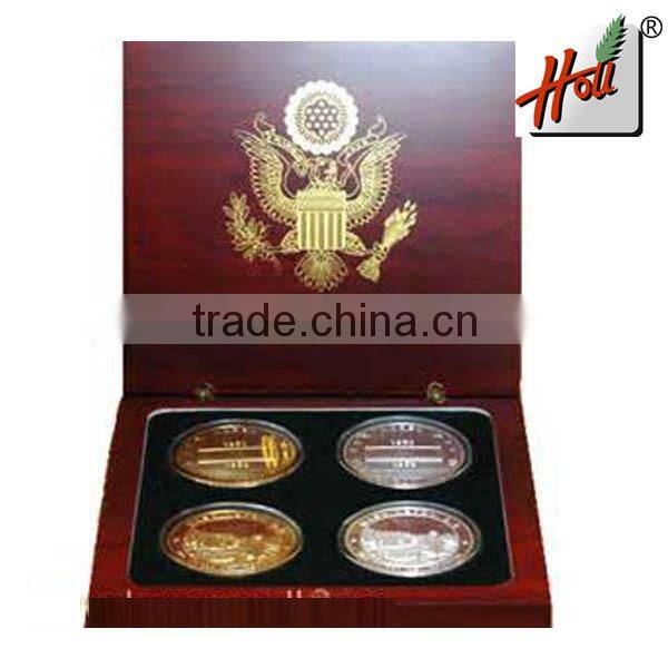 2015 New Handcrafted Wooden Box For Coin HCGB8196