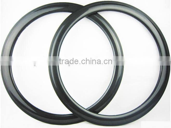 Wholesale 700C tubular/clincher carbon bicycle wheels carbon disc wheels Road/TT front wheel, carbon disc wheel for fixed gear