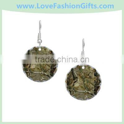 Proud Army Sister(Pink Butterfly Camo) Earring