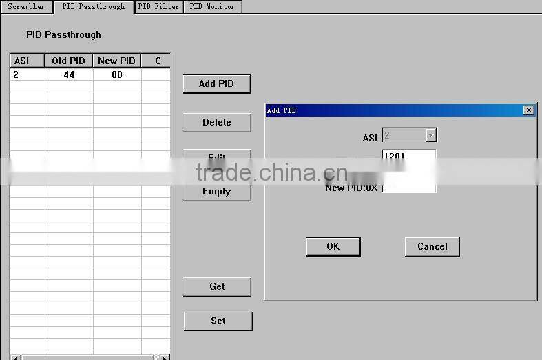 qam modulator with stand alone scrambler