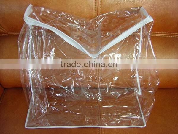 PVC clear plastic packaging bags for quilts bedding