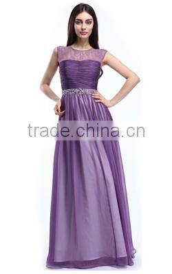 Gorgeous Sheath high neck Petite Formal Evening Gowns With Beading