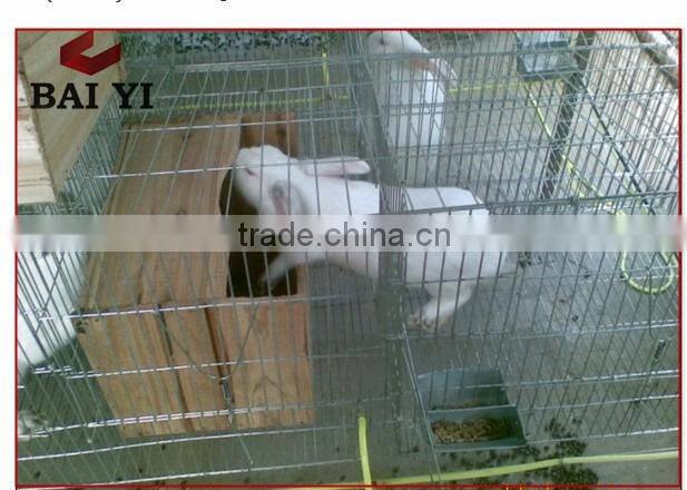 Galvanized Metal Cage With Rabbit Water Feeder For Mother Rabbit