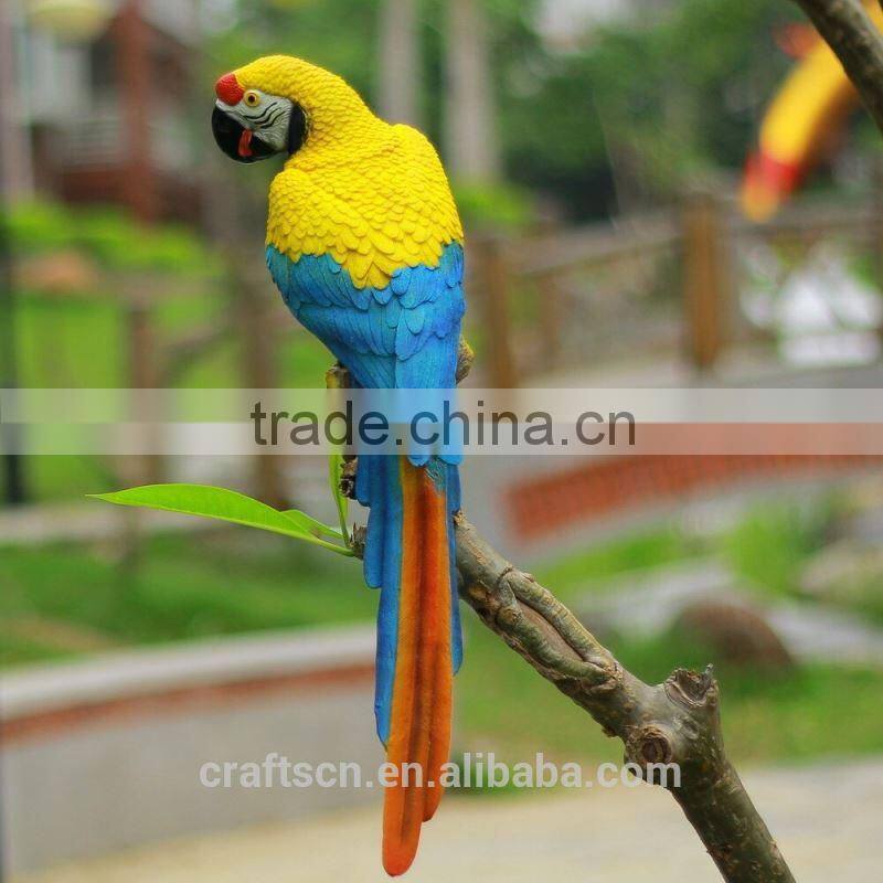 Small decoration resin bird of parrot