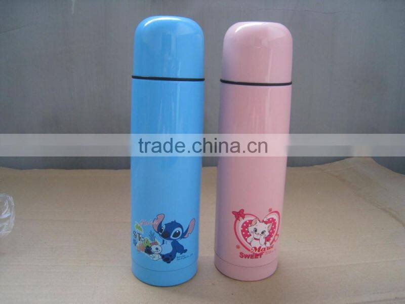 Logo printing stainlesss steel vacuum water bottle 350ml