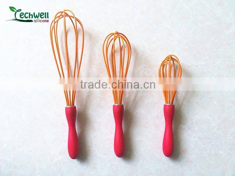 8'' 10'' and 12'' silicone coated wire silicon egg beater