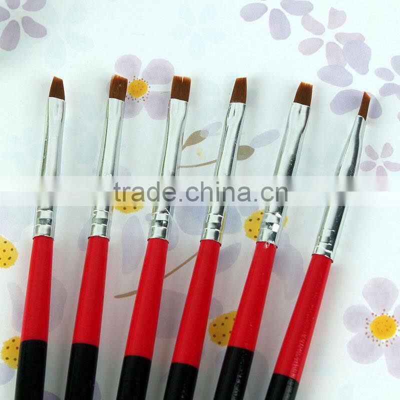 Hot Sale UV gel paiting wooden nail art brush