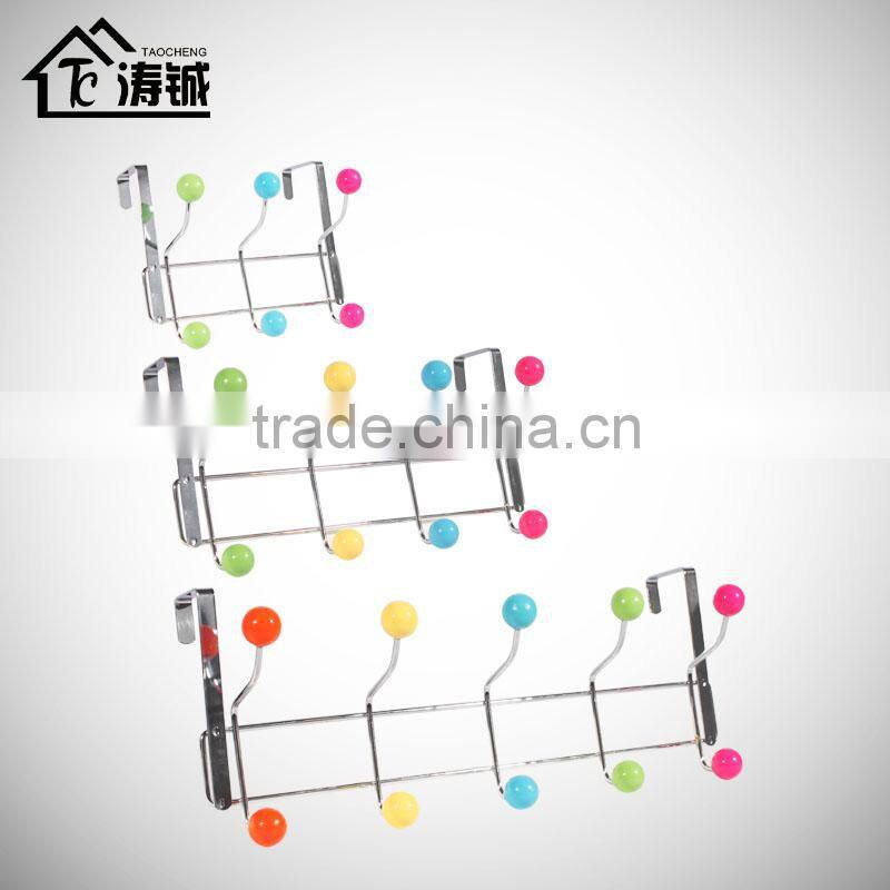 TAOCHENG multi color balls Metal hooks for clothes hanger 3 hooks