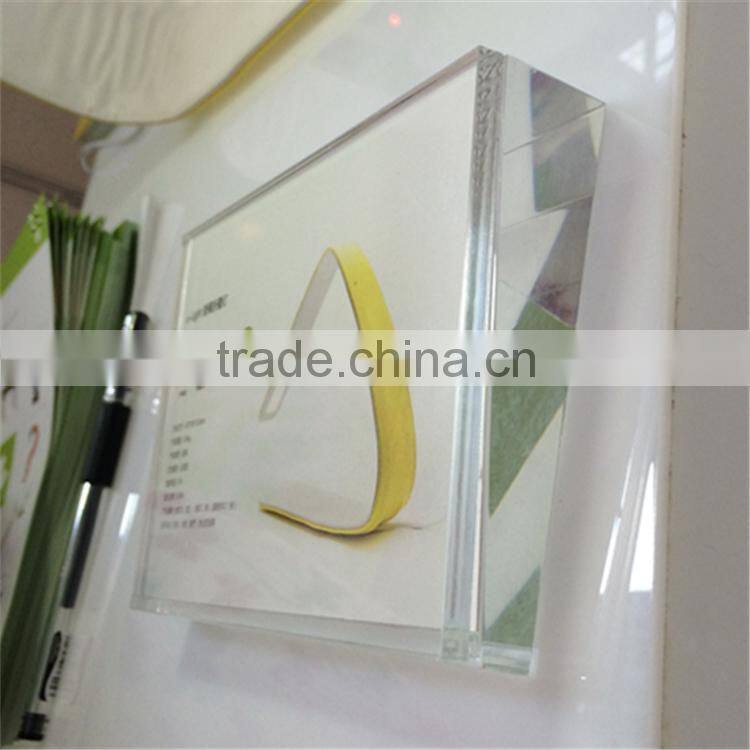 Wholesale acrylic glass block, price display block, leaflet holder