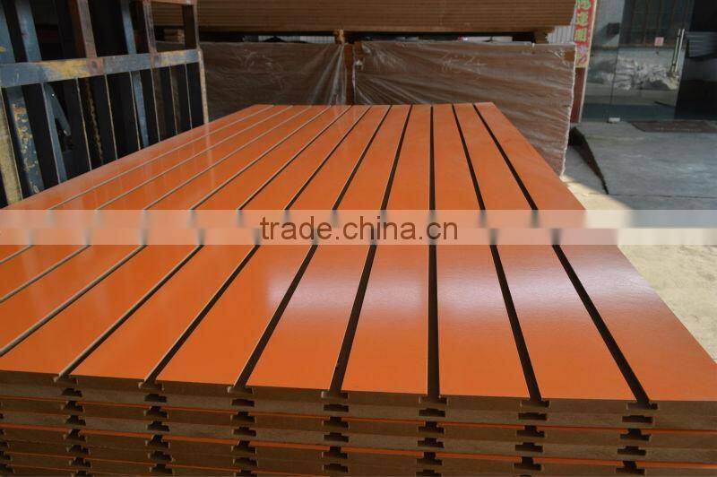 PVC / Melamine faced mdf slatwall aluminum inserts