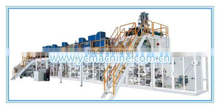 Full Automatic servo motor control Baby Diaper Machinery