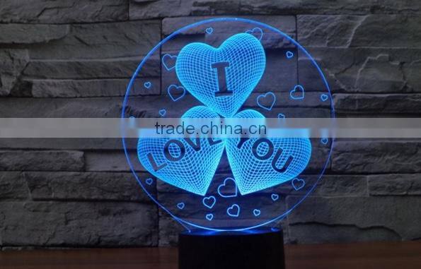 162-3d Acrylic Lamp Sculpture Words Of I Love You Romantic Bedroom Night Light Amazing Loved Gift Loving Words 3d Art Lamp