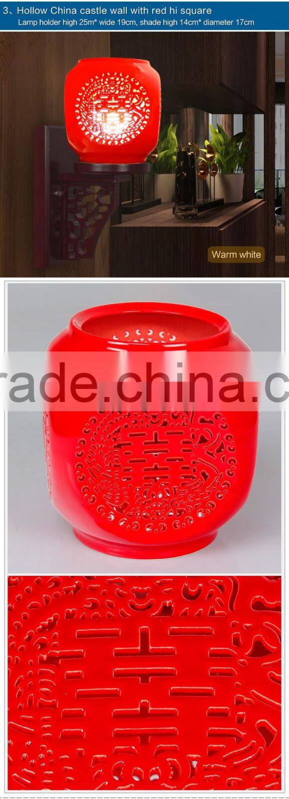 American and European Style Wall lights Antique Wall Lamp Ceramic Wood Craft Bedside Home Deco Hotel Vintage Bathroom Light