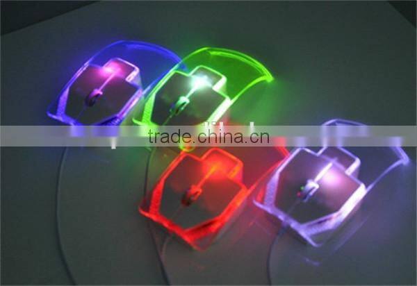 high quality Wired USB transparent mouse Lovely gift mouse and game mouse