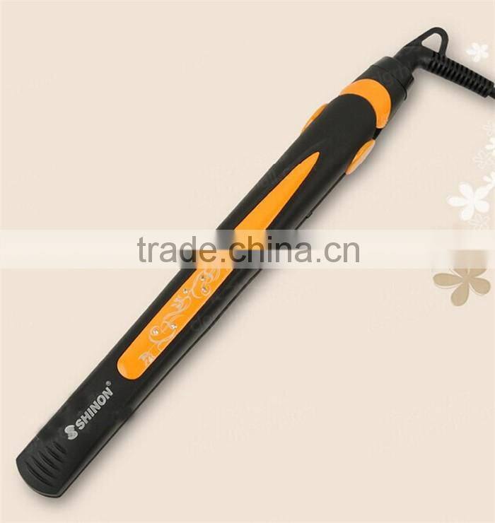 Wet and dry use hair straightening ionic perm steam hair straightener
