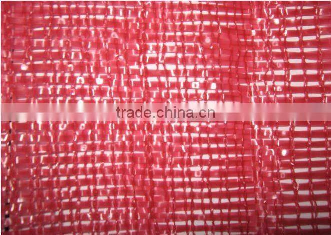 Tubular mesh bag with drawstring for packing vegetables