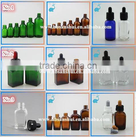 translucent black glass dropper bottle glass cosmetic serum dropper bottle