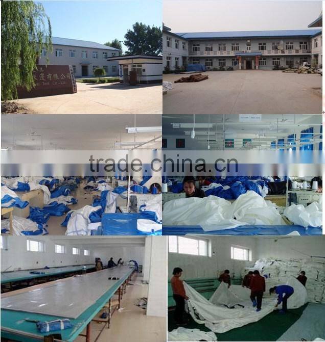 Nylon Fabric and Fiberglass Pole Material 2 room camping tent