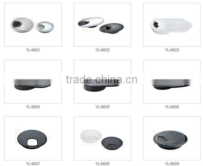 plastic desk cable black grommet cover
