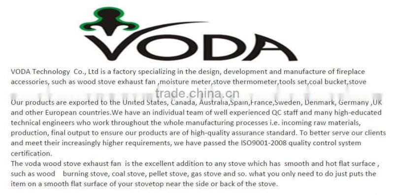 4 blade Eco environment wood burner stove fan for fireplace stove