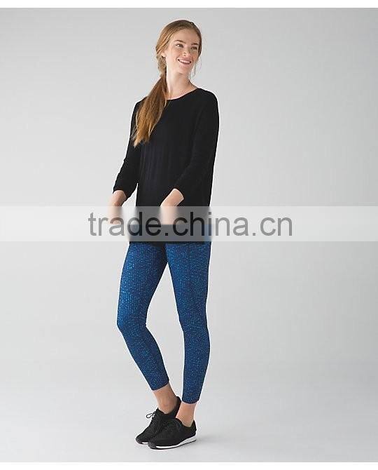 wholesale Custom fashion breathable Skinny yoga pants for women 2015 sportswear manufacturer