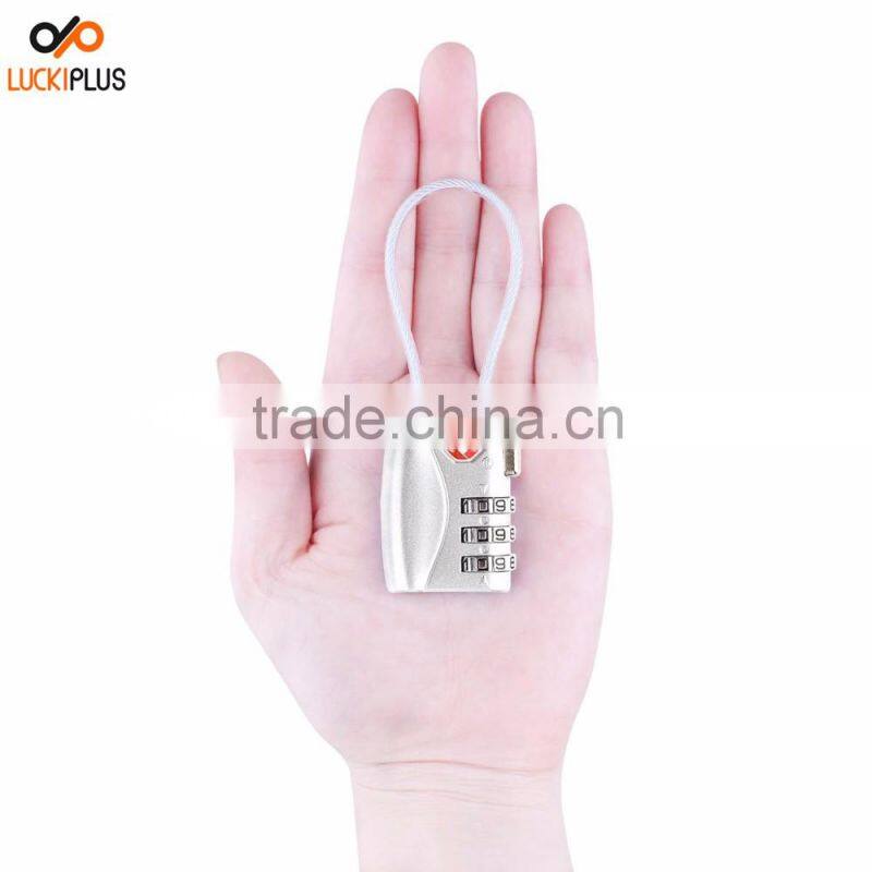 Luckiplus Luggage Locks Combination Password Locks Padlocks TSA Approved 3-Digit Blue