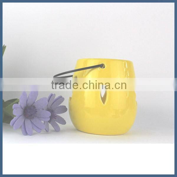 Hot new small size lovely ceramic candle holder lantern