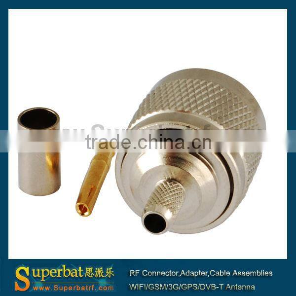 Revised N male to RF - N connector for coax cable LMR195 RG400