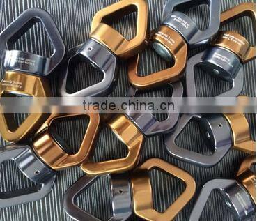 Heavy duty double loop spinning swiveltree swing strap swivel